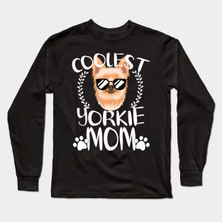 Glasses Coolest Yorkie Dog Mom Long Sleeve T-Shirt